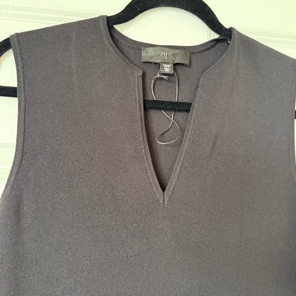 NWOT Zara knit dress with openwork embroidery size Medium - Picture 6 of 11